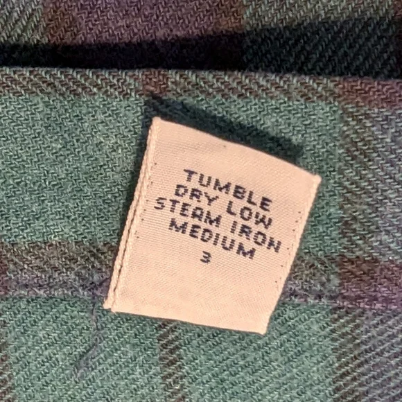 Ralph Lauren Blaire 100% Cotton Long Sleeve Black Watch Plaid Shirt - Picture 10 of 11